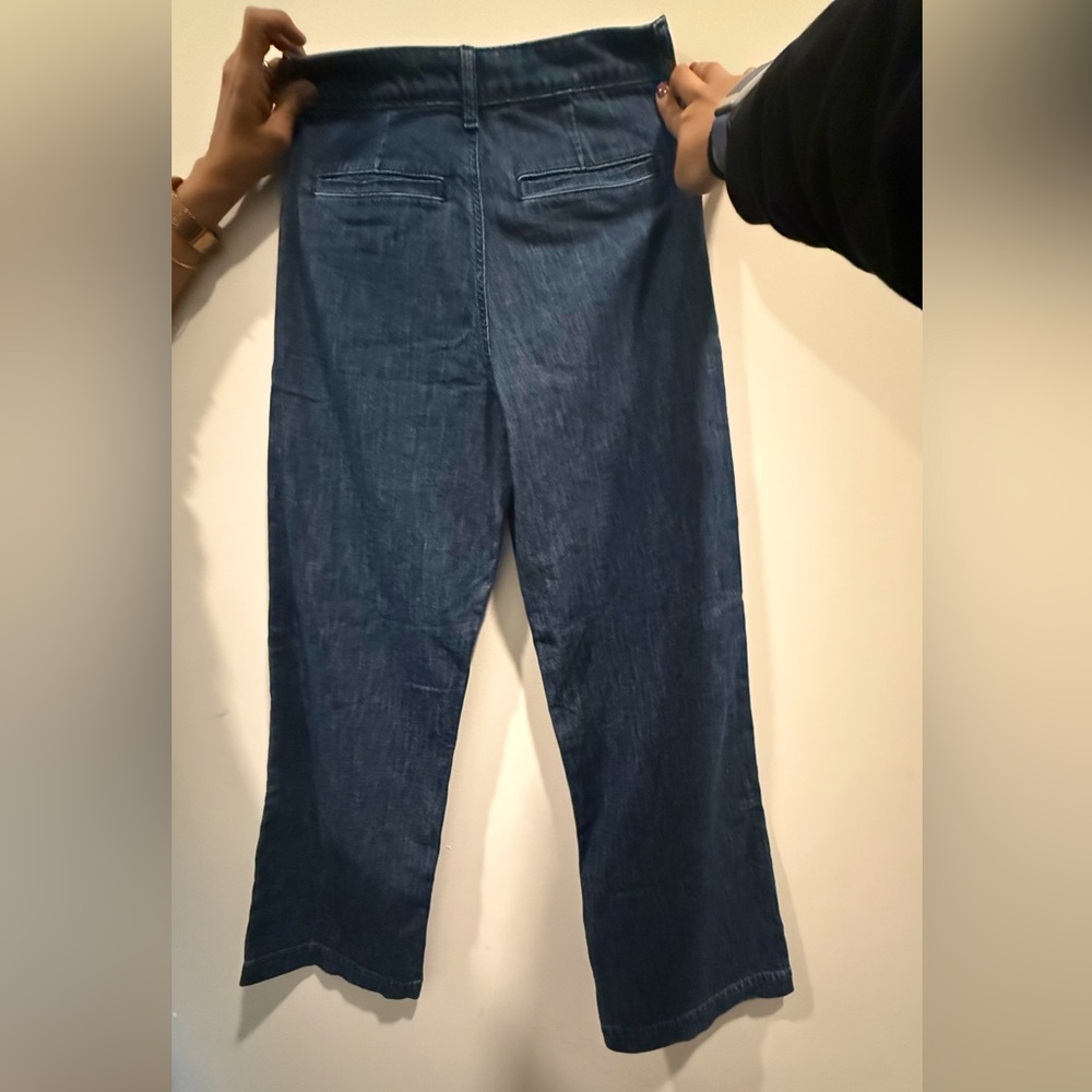 J. Crew NEW (without tags) dark jeans, wide leg